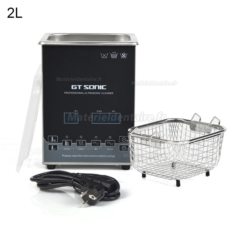 GT SONIC série D Nettoyeur à ultrasons numérique 2-27L 100-500W avec nettoyage à l'eau chaude